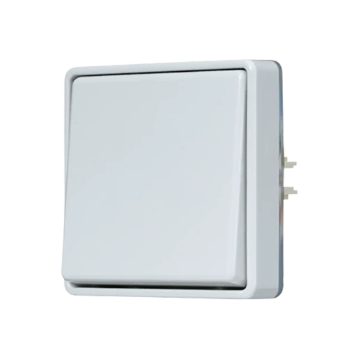 Jung WG 600 wipschakelaar zonder onderkast Tweepolige schakelaar opbouw grijs IP44 602E