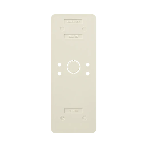 Jung AP 600 Bodemplaat schakelmateriaal 3-voudig Horizontaal en verticaal Glanzend wit RAL 1013 328-626