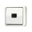 Jung AP 600 Impulsdrukker opbouw Wip Glanzend wit RAL 1013 631A