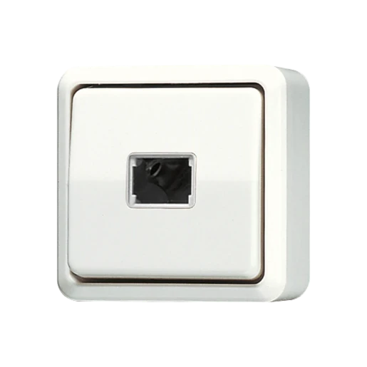 Jung AP 600 Impulsdrukker opbouw Wip Glanzend wit RAL 1013 631A