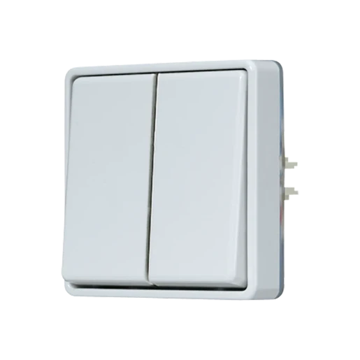 Jung WG 600 wipschakelaar zonder onderkast Serieschakelaar opbouw 10AX grijs RAL 7035 IP44 605E