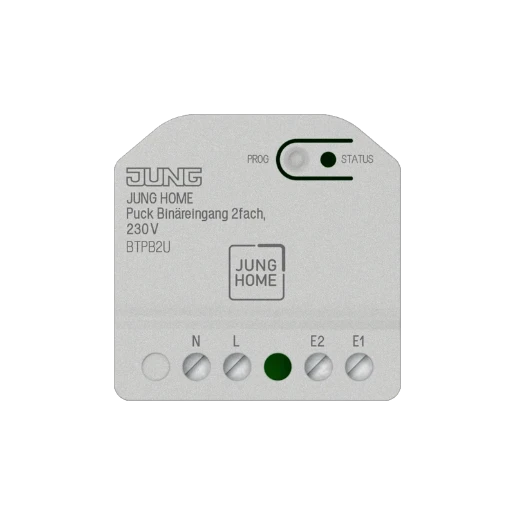 Jung HOME Puck binaire ingang 2-voudig 230V~
