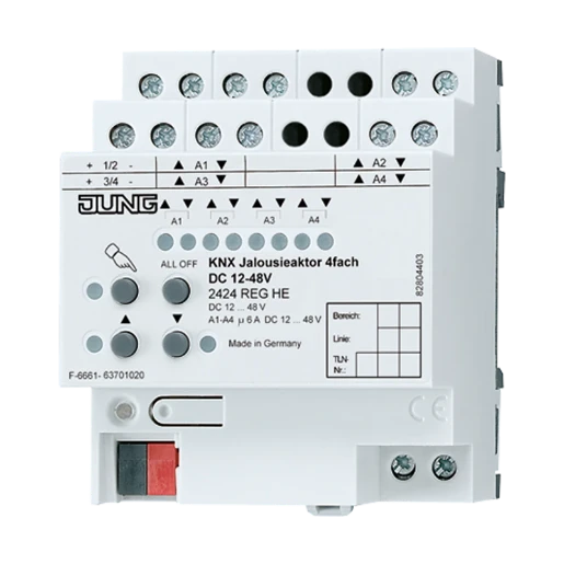 Jung KNX actor jaloezie 4-voudig DC 12-48 V