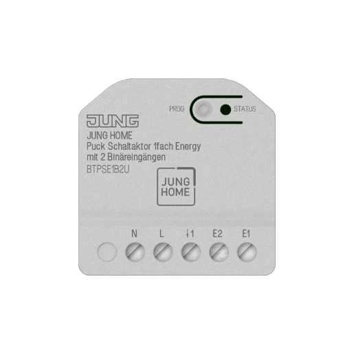 Jung HOME Puck schakelactor 1-voudig Energy met 2 binaire ingangen