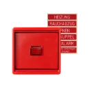 Jung WG 600 Afdekplaat + glas enkele wip rood RAL 3003 661WGLR