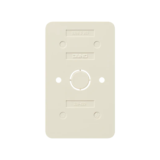 Jung AP 600 Bodemplaat schakelmateriaal 2-voudig Horizontaal en verticaal Glanzend wit RAL 1013 328-622