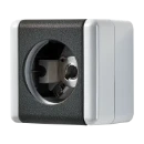 Jung WG 800 lichtsignaal met onderkast Basiselement 230V opbouw grijs IP44 837-10W