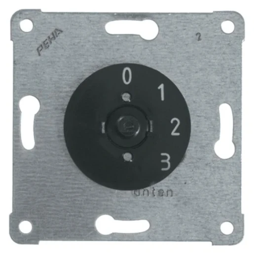 Peha 3-standen draaischakelaar met nulstand inbouw Schakeling 0 - 1 - 2 - 3 16A 250V 00933193