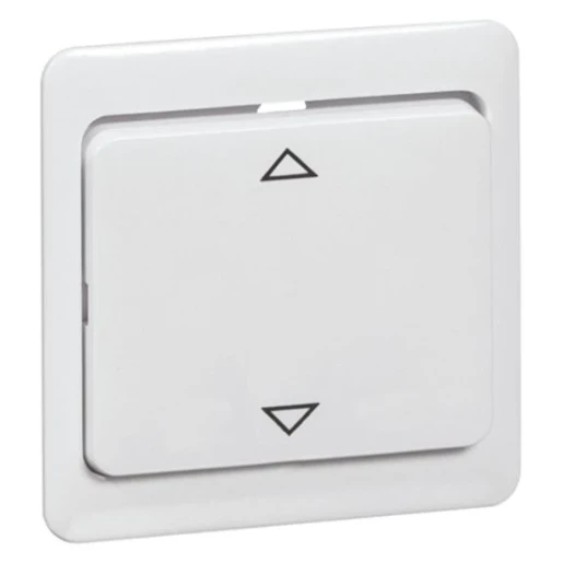 Peha standaard bedieningselement voor jaloezie pulsdruk aan / uit enkele wip wit RAL 9010 00189211