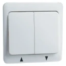 Peha klemwip 619 t en 616/4 aan / uit tweedelige wip wit RAL 9010 00187711