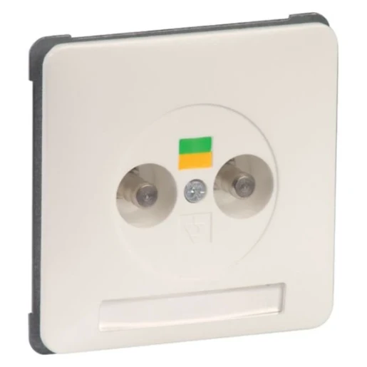 Peha standaard veiligheid aardingssysteem tekstveld 2 contactstiften contactdoos 2-voudig inbouw Glanzend wit 00427931