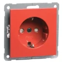 Peha Nova Wandcontactdoos inbouw 16A 250V RA KV Glanzend rood RAL 3003 IP20 00019021