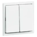 Peha Aura klemwip 500-serie voor 515 t neutraal aan / uit tweedelige wip wit RAL 9010 00104011