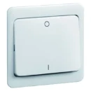 Peha klemwip 2-polig neutrale toets aan / uit enkele wip RAL 1013 00360211