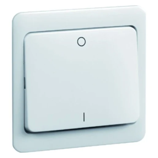 Peha klemwip 2-polig neutrale toets aan / uit enkele wip RAL 1013 00360211