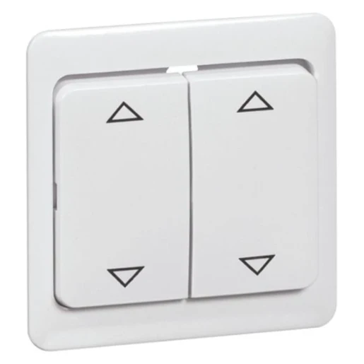 Peha bedieningselement voor 4-voudige pulsdrukker 254 t aan / uit tweedelige wip RAL 1013 00177211