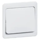 Peha klemwip 1-polig hotelkruis pulsdrukker neutraal aan / uit enkele wip RAL 1013 00176011
