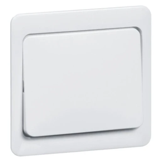 Peha klemwip 1-polig hotelkruis pulsdrukker neutraal aan / uit enkele wip RAL 1013 00176011