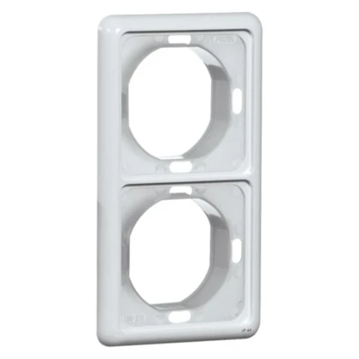 Peha Standard/Easyclick pro afdekraam crèmewit (elektrowit) 2-voudig Horizontaal en verticaal RAL 1013 IP44 00362211