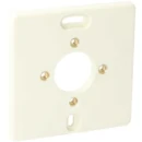 Attema TME bodemplaat schakelmateriaal cremewit / elektrowit 1-voudig Horizontaal en verticaal Mat wit RAL 1013 AT1391