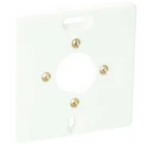 Attema TME bodemplaat schakelmateriaal 1-voudig Horizontaal en verticaal Mat wit RAL 9010 AT1412