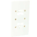 Attema TMS bodemplaat schakelmateriaal 2-voudig Horizontaal en verticaal Mat wit RAL 9010 AT1416