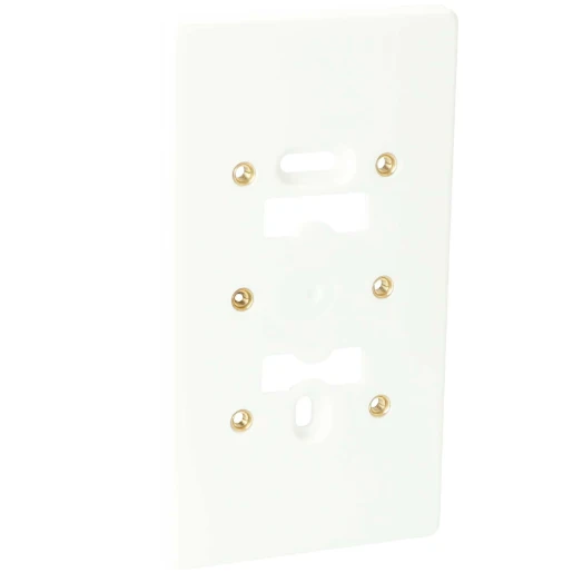 Attema TMS bodemplaat schakelmateriaal 2-voudig Horizontaal en verticaal Mat wit RAL 9010 AT1416