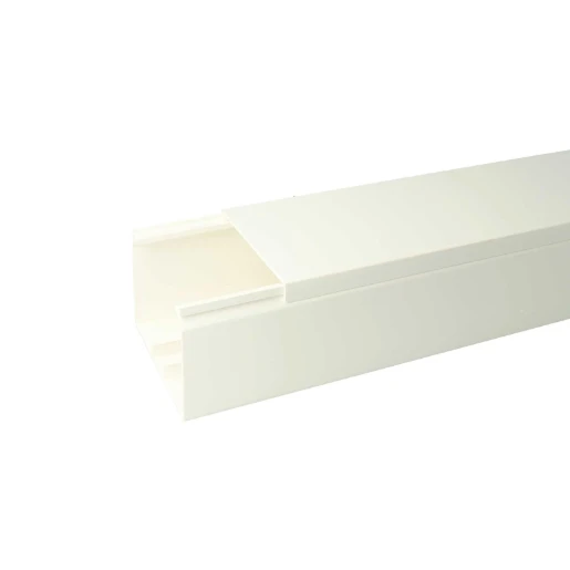 Attema Kabelkoker 2000x110x60mm PVC Bodemperforatie met deksel wit RAL 9010 AT2367