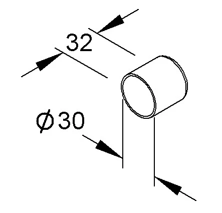 Niedax EINDKAP GESLOTEN (GEEL)