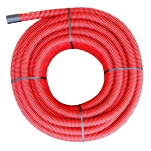Conex Mantelbuis PE-HD 63X52mm rol 50m rood incl.trekdraad en mof