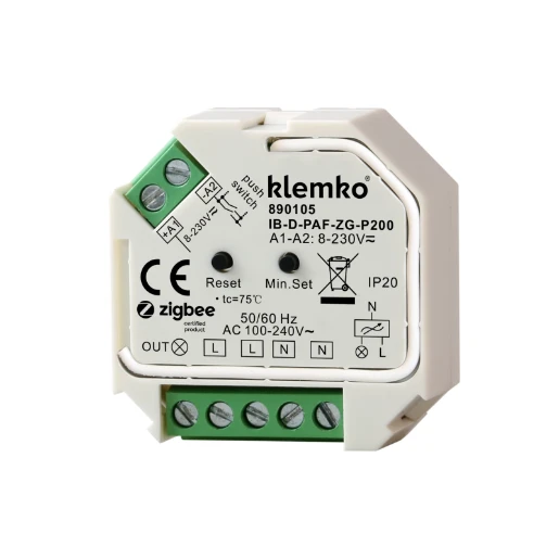 Lumiko ZigBee dimmer (met pulsdrukker dimbaar) inbouw 200W 890105