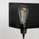 Bailey BaiLum E27 Armatuur rand 150x300mm Vrijstr Stekker IP20 zwart 141935