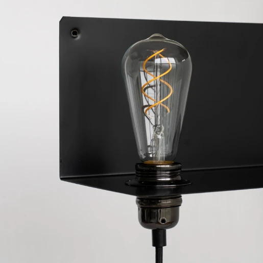 Bailey BaiLum E27 Armatuur rand 150x300mm Vrijstr Stekker IP20 zwart 141935