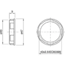 Bailey Schroefring accessoire verlichting e27 tp Kunststof 9mm Ø47mm Zwart 141396