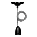 Bailey BaiLum pendant E27 pendelarmatuur york mm zwart IP20 141474