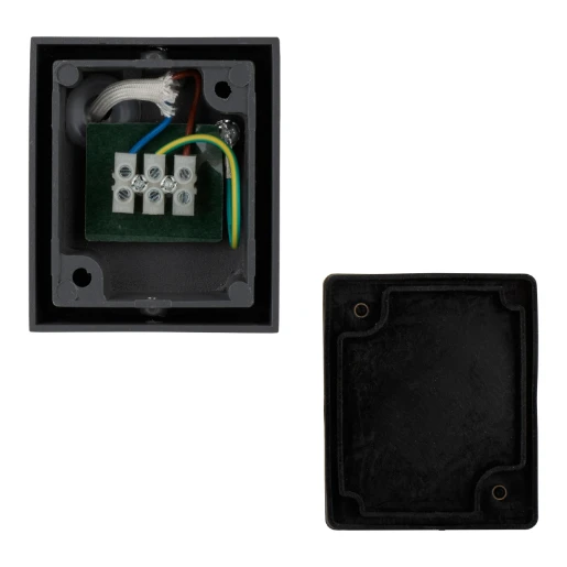 Bailey BaiLum GU10 buitenverlichting wandarmatuur d-vorm 81x68mm >80° - Schroefklem IP44 antraciet 145109