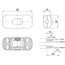 Bailey Snoerschakelaar enkelpolig 250V 1 - 450W wit 141356