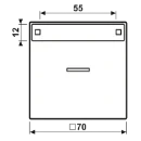 Jung LS range schakelwip controleschakelaar enkele wip RVS ES2990NAKO5