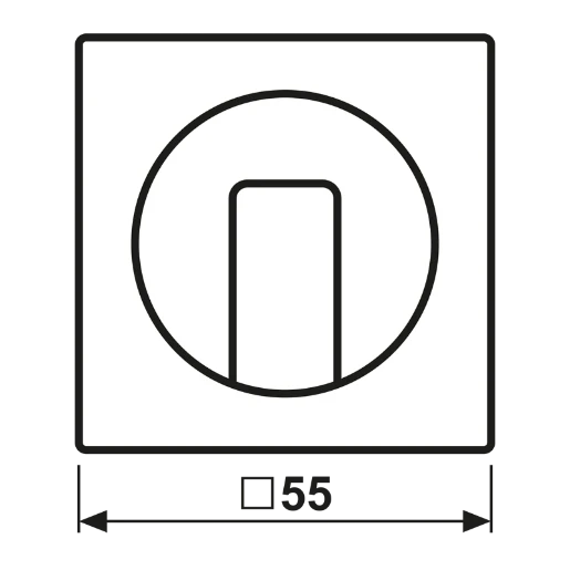 Jung A range Afdekking A500 draaiknop zwart RAL 9005 A1541SW