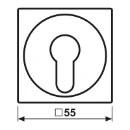 Jung AS range centraalplaat sleutelschakelaars en impulsgevers a(s)500 sleutel wit RAL 1013 A528PL