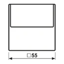 Jung A range Bedieningselement afdekking A500 hotelkaart zwart RAL 9005 A590CARDSW