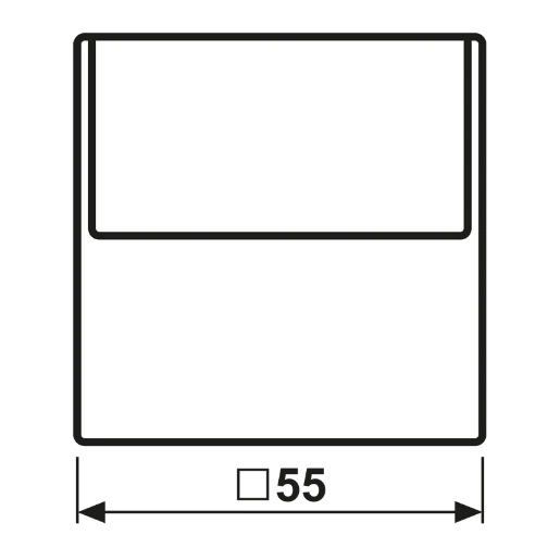 Jung A range Bedieningselement afdekking A500 hotelkaart zwart RAL 9005 A590CARDSW