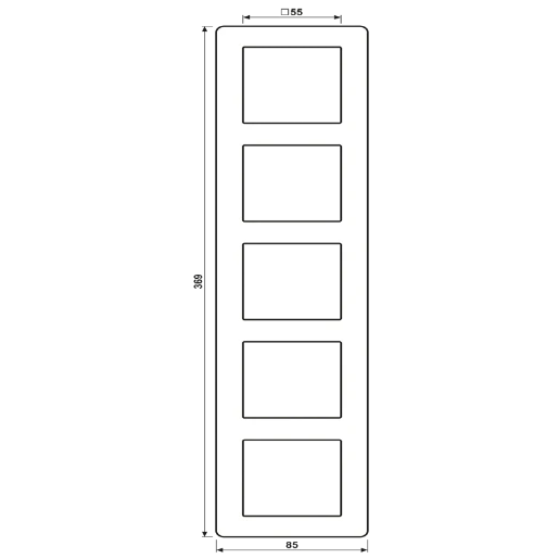 Jung Afdekraam A Flow champagne slagvast5-vdg