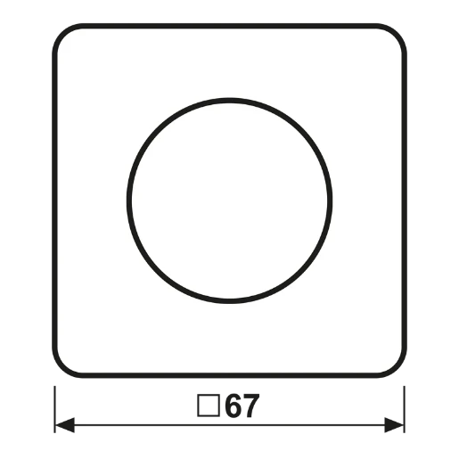 Jung CD range afdekking bedieningselement draaiknop zwart RAL 9005 CD1740SW