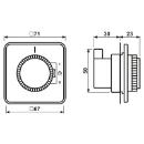 Jung Schakelklok CD500 wit