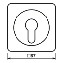 Jung CD range afdekking bedieningselement cd500 sleutel wit RAL 1013 528