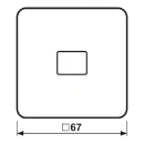 Jung CD range bedieningselement + inzetstukje cd500 enkele wip grijs RAL 7038 CD590KOGR