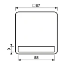 Jung CD range bedieningselement cd500 enkele wip bruin RAL 8022 CD590NABR