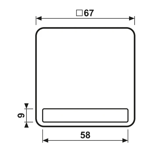 Jung CD range bedieningselement cd500 enkele wip bruin RAL 8022 CD590NABR