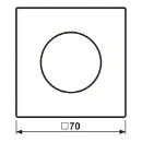 Jung LS range afdekking bedieningselement draaiknop aluminium RAL 9006 AL1740